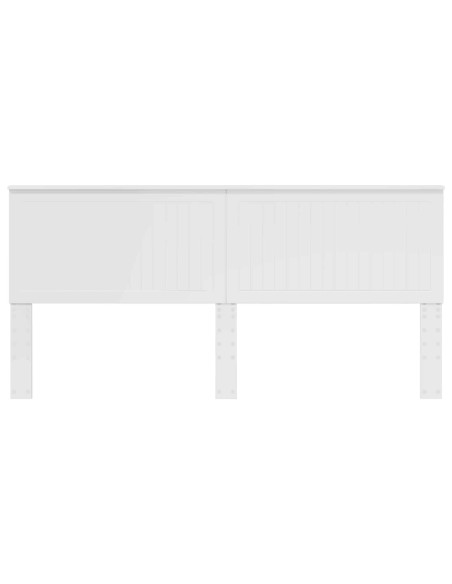 Testiera con testiera Bianco Lucido 200 cm Legno multistrato