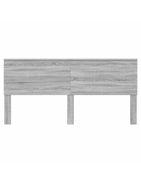 Testiera con testiera Grigio Sonoma 200 cm Legno multistrato