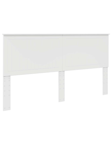 Testiera con testiera Bianco 180 cm Legno multistrato
