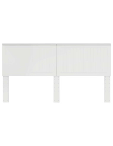 Testiera con testiera Bianco 180 cm Legno multistrato