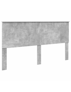 Testiera con testiera Grigio cemento 180 cm Legno multistrato 2