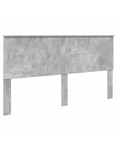 Testiera con testiera Grigio cemento 180 cm Legno multistrato