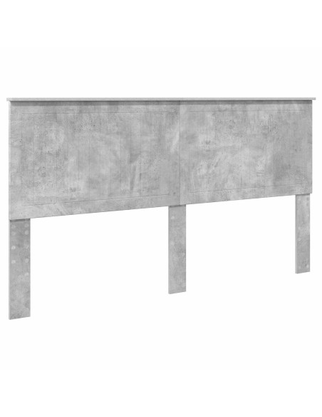 Testiera con testiera Grigio cemento 180 cm Legno multistrato