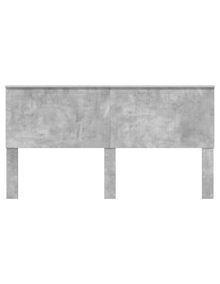 Testiera con testiera Grigio cemento 180 cm Legno multistrato