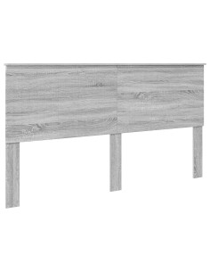 Testiera con testiera Grigio Sonoma 180 cm Legno multistrato 2