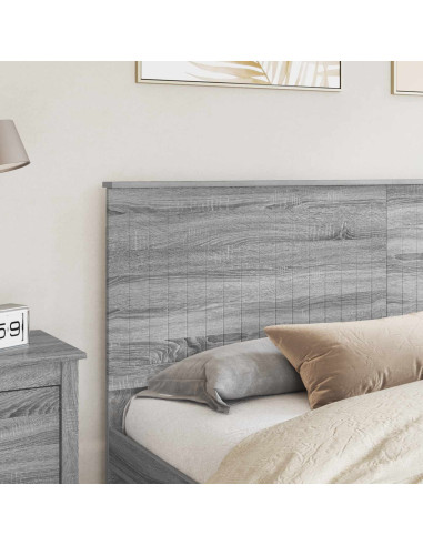 Testiera con testiera Grigio Sonoma 180 cm Legno multistrato