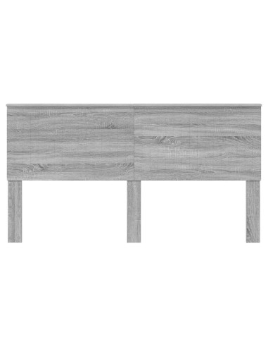 Testiera con testiera Grigio Sonoma 180 cm Legno multistrato