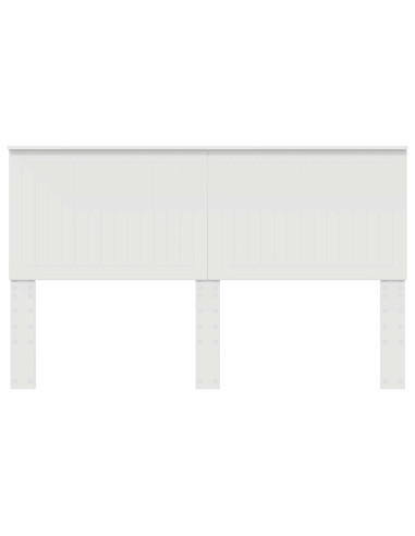 Testiera con testiera Bianco 160 cm Legno multistrato