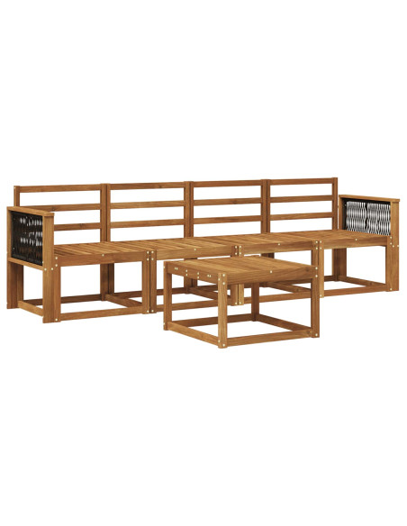 Set di divani da esterno 4 pcs Naturale