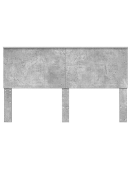 Testiera con testiera Grigio cemento 160 cm Legno multistrato