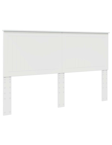 Testiera con testiera Bianco Lucido 160 cm Legno multistrato