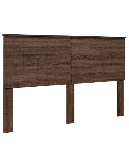 Testiera con testiera Rovere Marrone 160 cm Legno multistrato