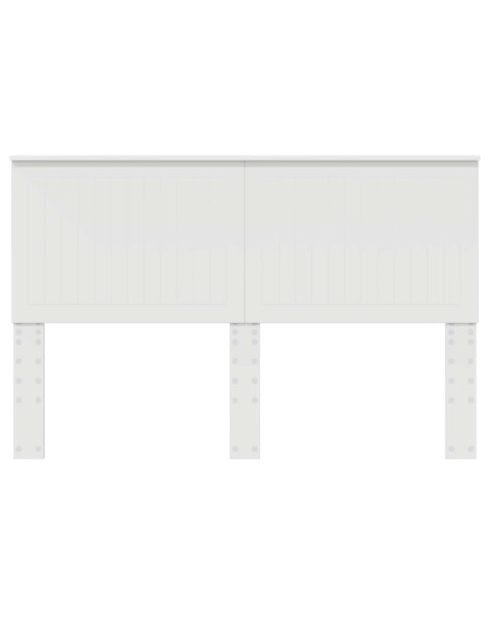 Testiera con testiera Bianco 150 cm Legno multistrato
