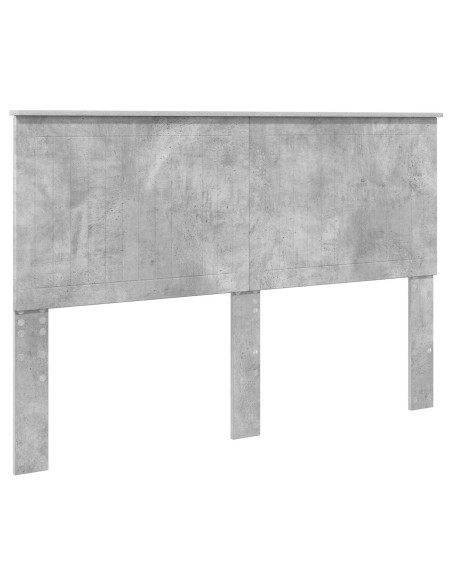 Testiera con testiera Grigio cemento 150 cm Legno multistrato