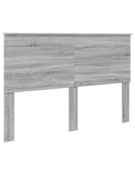 Testiera con testiera Grigio Sonoma 150 cm Legno multistrato