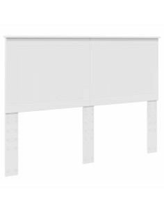 Testiera con testiera Bianco 140 cm Legno multistrato 2