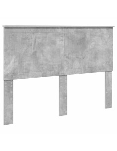 Testiera con testiera Grigio cemento 140 cm Legno multistrato 2