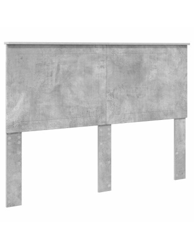 Testiera con testiera Grigio cemento 140 cm Legno multistrato