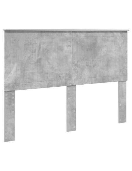 Testiera con testiera Grigio cemento 140 cm Legno multistrato