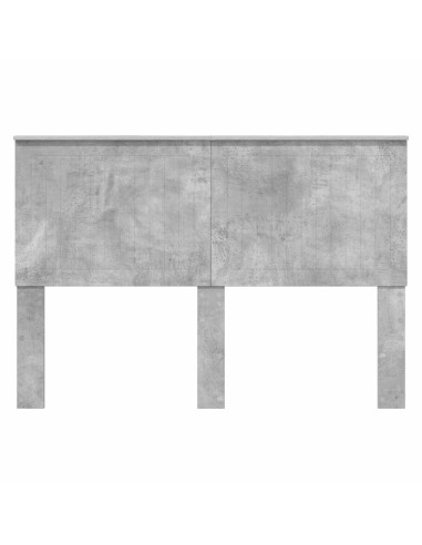 Testiera con testiera Grigio cemento 140 cm Legno multistrato