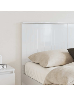 Testiera con testiera Bianco Lucido 140 cm Legno multistrato 2