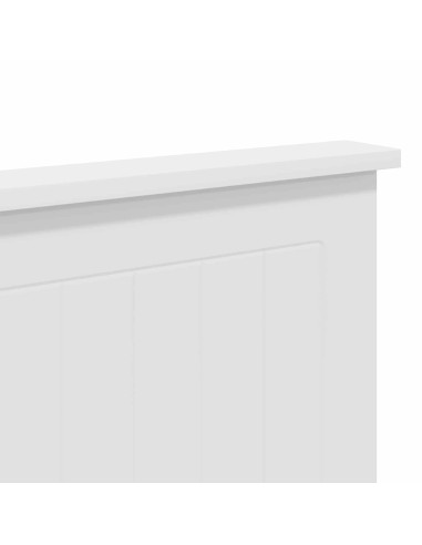 Testiera con testiera Bianco Lucido 140 cm Legno multistrato
