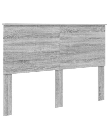 Testiera con testiera Grigio Sonoma 140 cm Legno multistrato