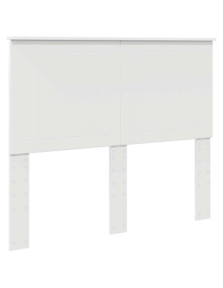 Testiera con testiera Bianco 135 cm Legno multistrato