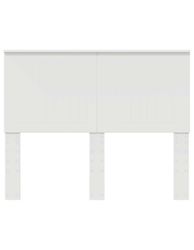 Testiera con testiera Bianco 135 cm Legno multistrato