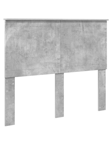 Testiera con testiera Grigio cemento 135 cm Legno multistrato