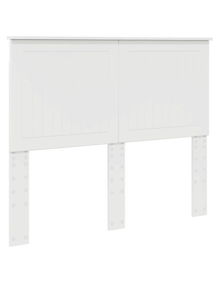 Testiera con testiera Bianco Lucido 135 cm Legno multistrato