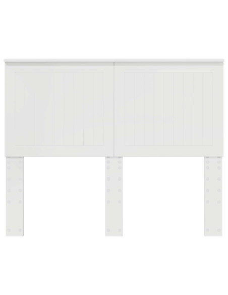 Testiera con testiera Bianco Lucido 135 cm Legno multistrato