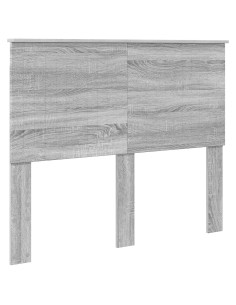 Testiera con testiera Grigio Sonoma 135 cm Legno multistrato 2