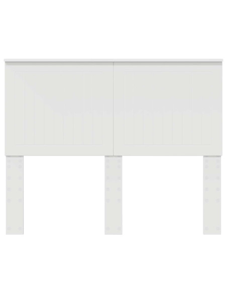 Testiera con testiera Bianco 120 cm Legno multistrato