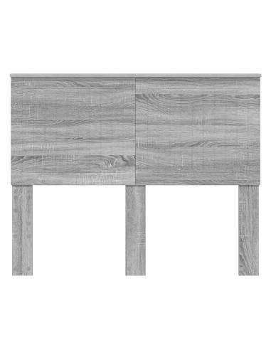 Testiera con testiera Grigio Sonoma 120 cm Legno multistrato
