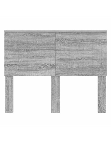 Testiera con testiera Grigio Sonoma 120 cm Legno multistrato