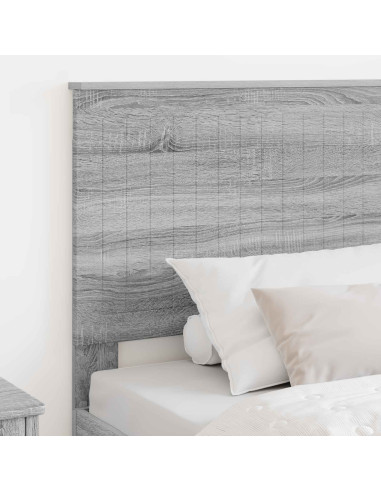 Testiera con testiera Grigio Sonoma 100 cm Legno multistrato