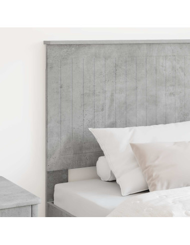 Testiera con testiera Grigio cemento 90 cm Legno multistrato