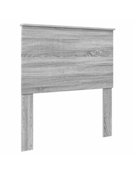 Testiera con testiera Grigio Sonoma 90 cm Legno multistrato