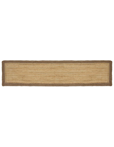 Tappeti per area Rettangolare Naturale e Grigio 60 x 200 cm