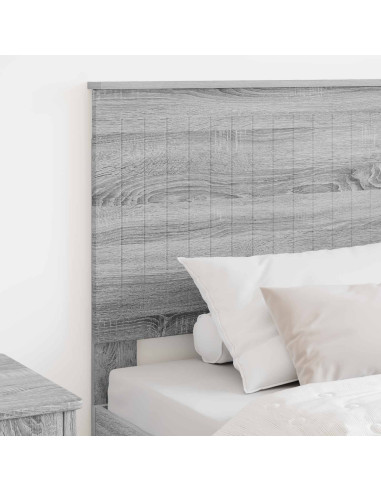 Testiera con testiera Grigio Sonoma 90 cm Legno multistrato