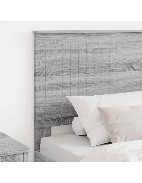 Testiera con testiera Grigio Sonoma 90 cm Legno multistrato