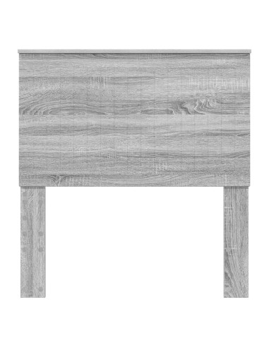 Testiera con testiera Grigio Sonoma 90 cm Legno multistrato