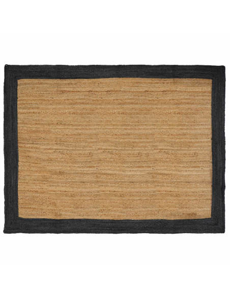 Tappeti per area Naturale e Grigio Scuro 240 x 340 cm Juta
