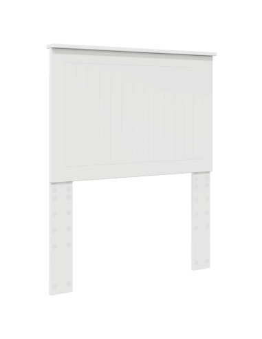 Testiera con testiera Bianco 80 cm Legno multistrato