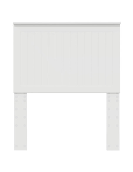 Testiera con testiera Bianco 80 cm Legno multistrato