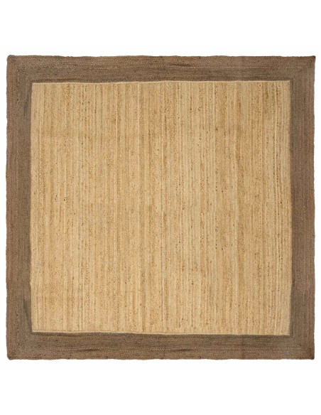 Tappeti per area Naturale e Grigio 300 x 300 cm Juta