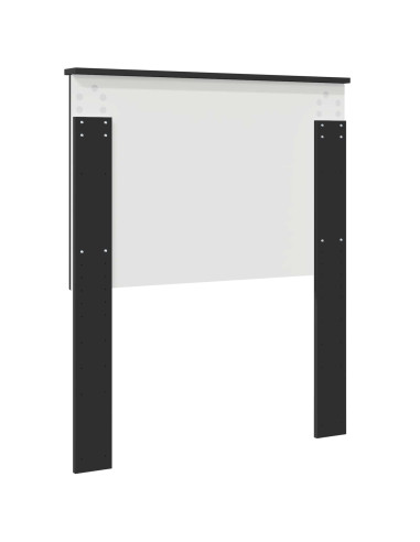 Testiera con testiera Rovere Nero 80 cm Legno multistrato