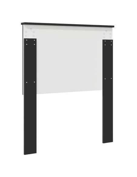Testiera con testiera Rovere Nero 80 cm Legno multistrato