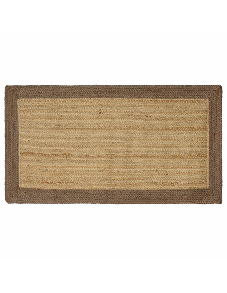 Tappeti per area Naturale e Grigio 100 x 200 cm Juta